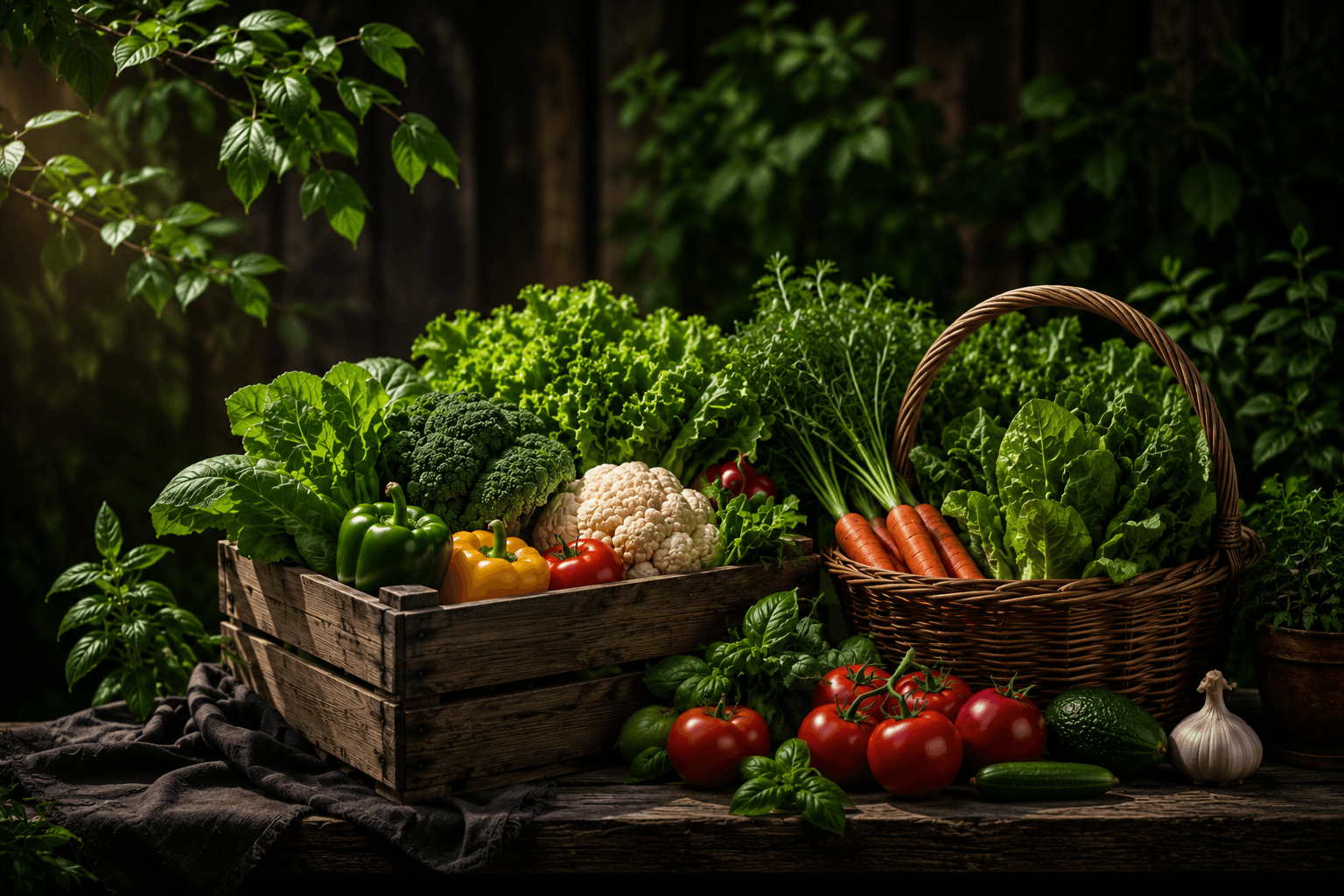 Fresh vegetables from Organic Vatika